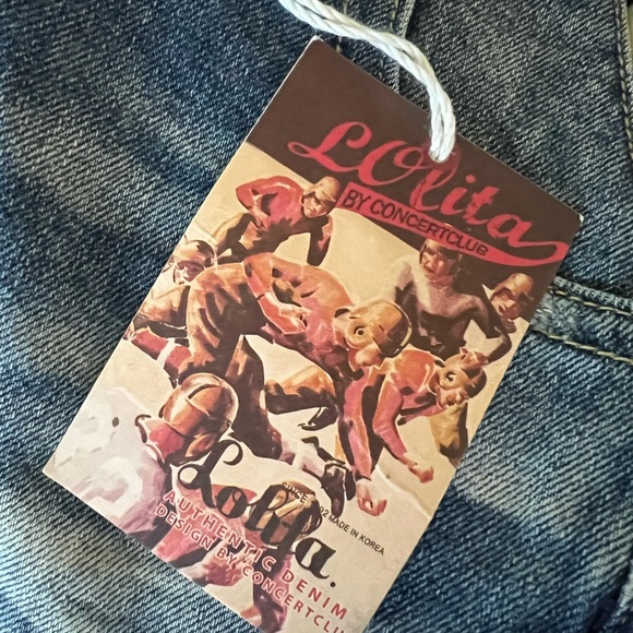 NWT Lolita Jeans by Concert Club Blue Denim Zoo Shorts - Picture 11 of 11